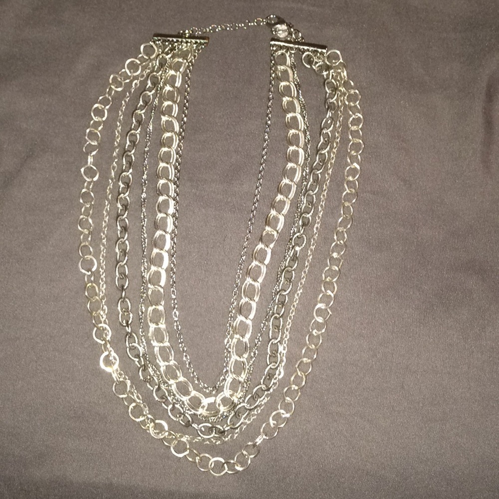Premier Design Silver Multi Stranded Necklace